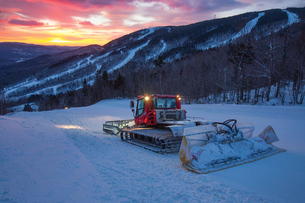 "Snowcat at Sunday River, Maine"