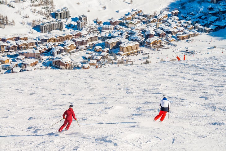valdisere-00017189 Val d'Isere is one of the world's largest ski resorts.