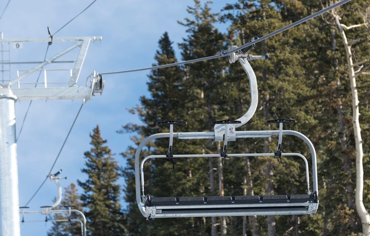 3_High Speed Six Pack at Arizona Snowbowl High speed six person chairlift at Arizona Snowbowl