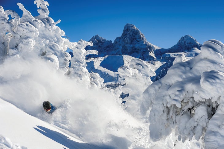 Powder day at Grand Targhee Resort