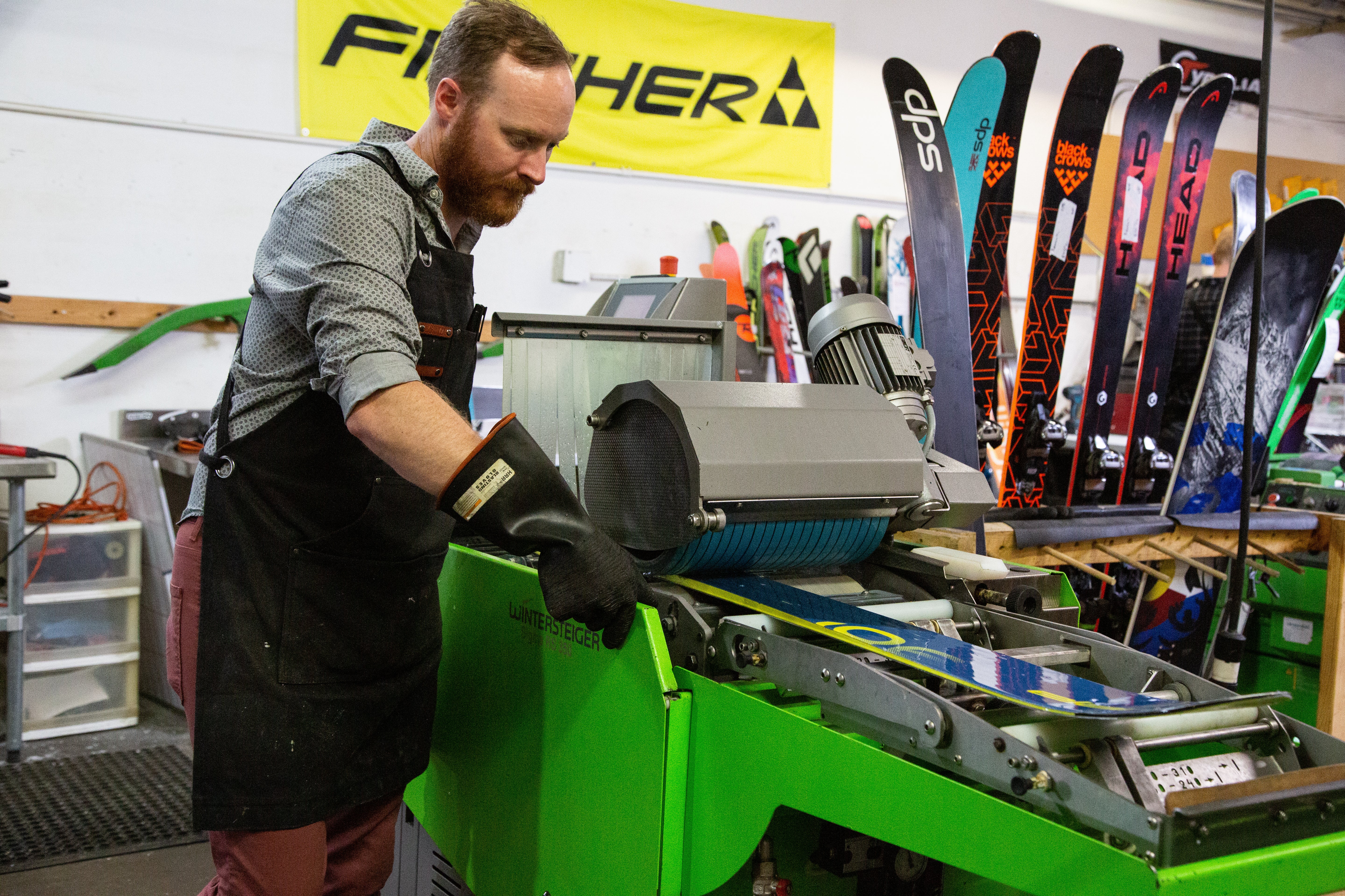 ski base grinding machine