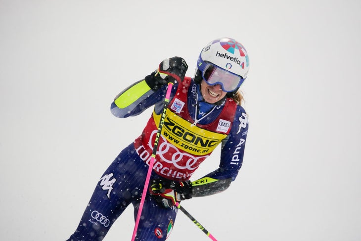 GettyImages-1230079353 Marta Bassino, women's World Cup giant slalom Courchevel, France 2020