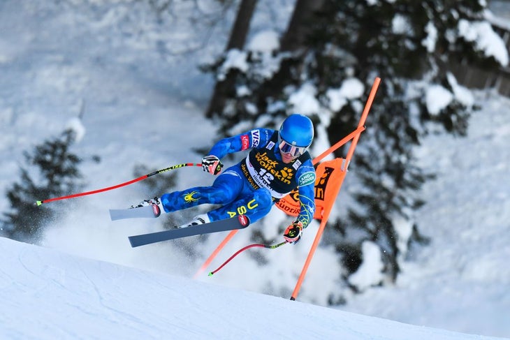 GettyImages-1230204673 Ryan Cochran-Siegle skiing in 2020 Val Gardena World Cup downhill