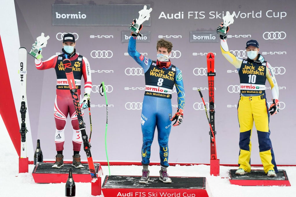 "Bormio Super-G Podium 2020"
