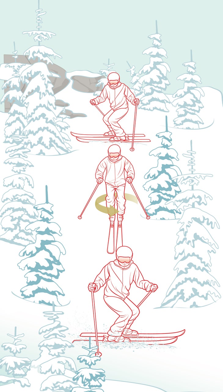 SKI1120_CLIN_PSusheskiIllo Essential ski skill: Pivot slip