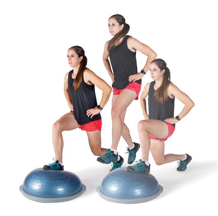 SKI1220-FIT-BosuAlternatingLungeHop Bosu ball lunge