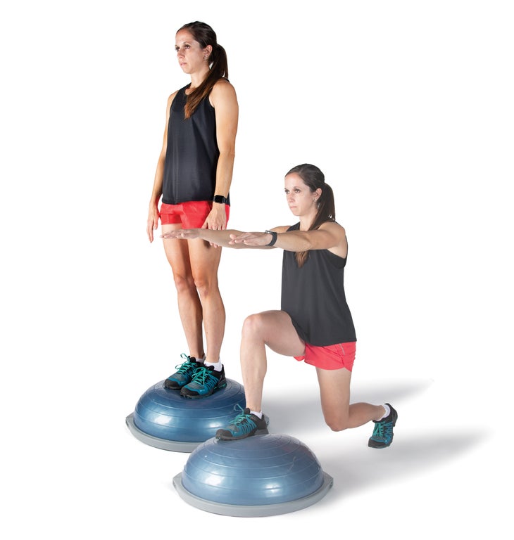 SKI1220-FIT-BosuLunge Bosu reverse lunge