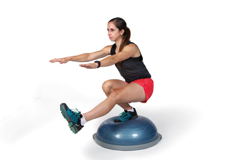 SKI1220-FIT-BosuPistilSquat Bosu Pistol Squat