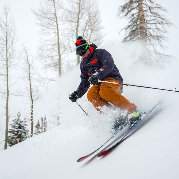20180305-SkiTestDV-2491-2 Mark Elling skiing at Deer Valley