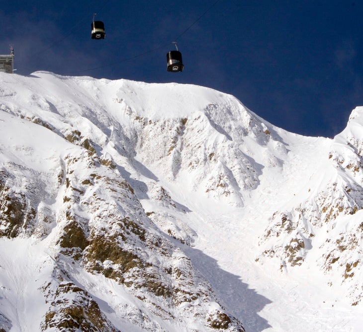 #6: Big Couloir at Big Sky, MT You can be sure that when you head into Montana, you'll be hard pressed to find anything small. That is, except for two couloirs right off of the…