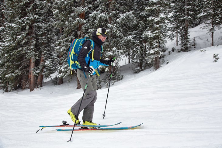 Skier touring poorly