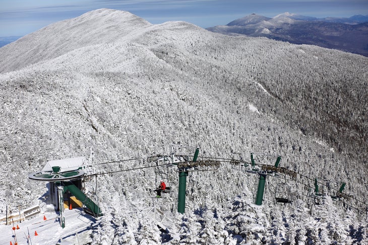Top of Heaven's Gate chairlift at Sugarbush