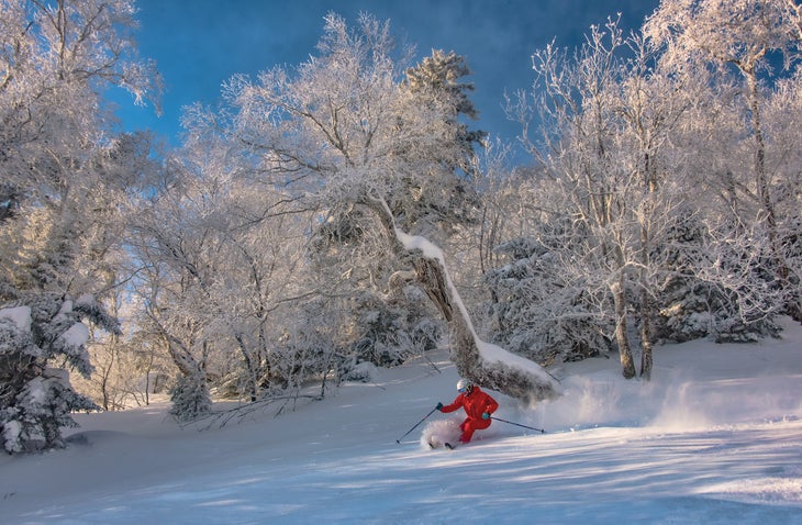 Skier on Paradise at Sugarbush