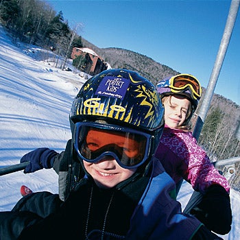 Fresh Pow. Bogoch and Hudson run gates on Floyd Hill. Notice the beer cup in Rob's mouth. That's a serious athlete.