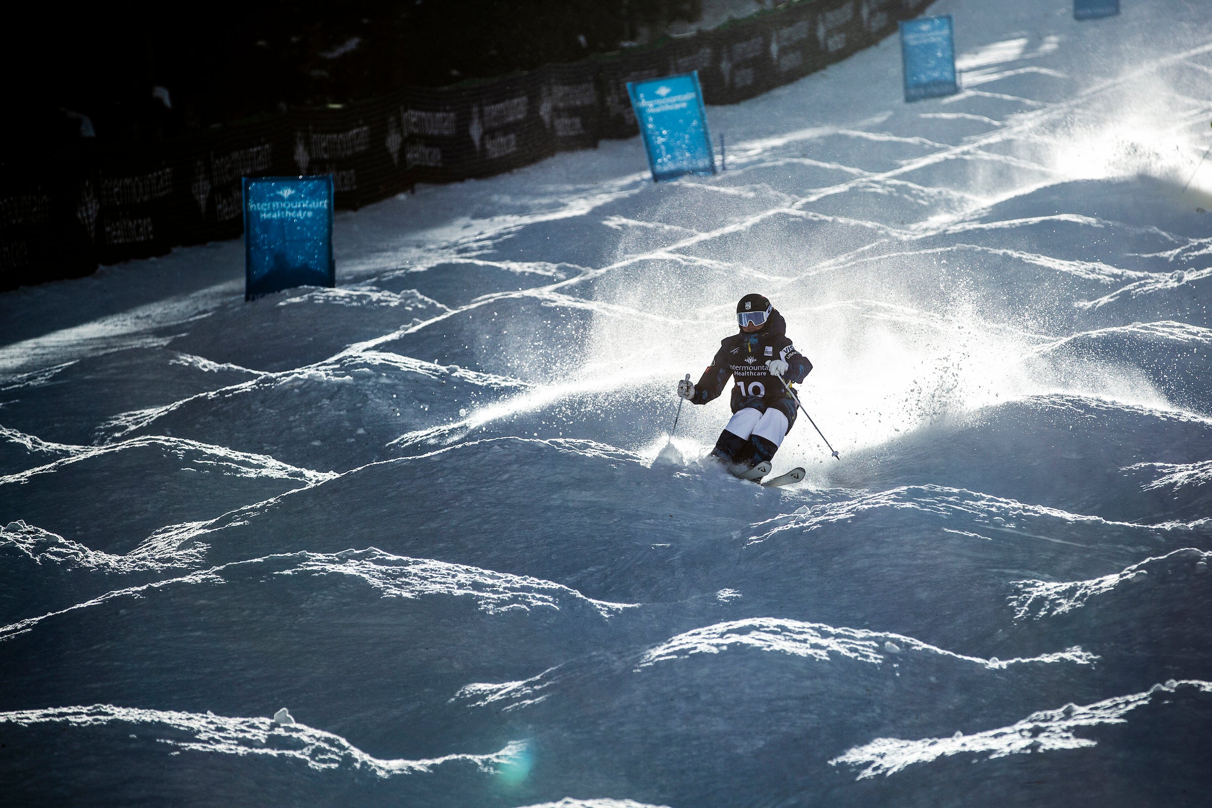 Kai Owens training moguls