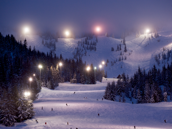 Mt. Hood Ski Bowl night skiing