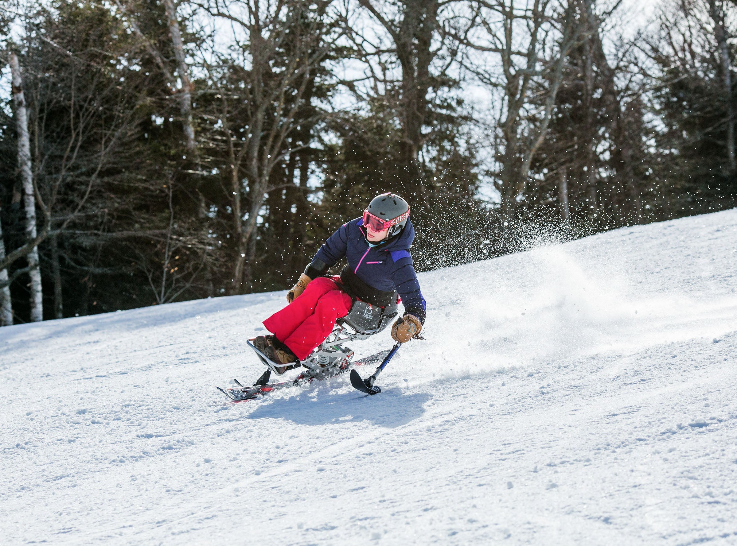 Kelly Brush monoskiing