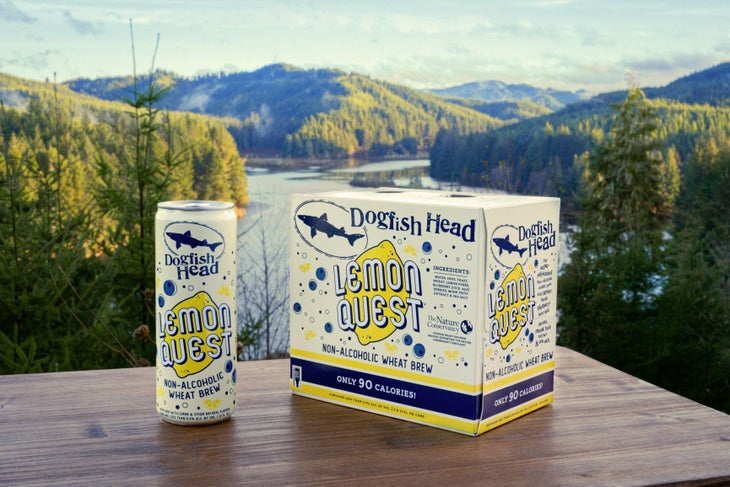 Lemon Quest above a lake on a mountain.