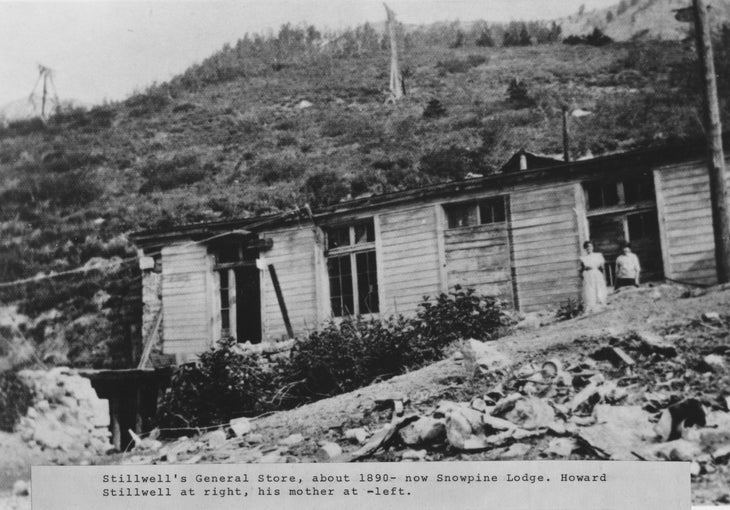 Alta's Stillwell General Store later became the Snowpine Lodge