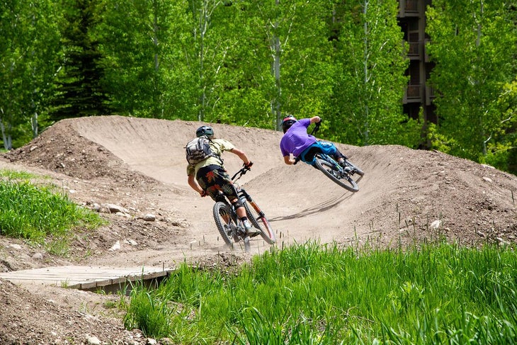 Flow trail mountain biking at JHMR