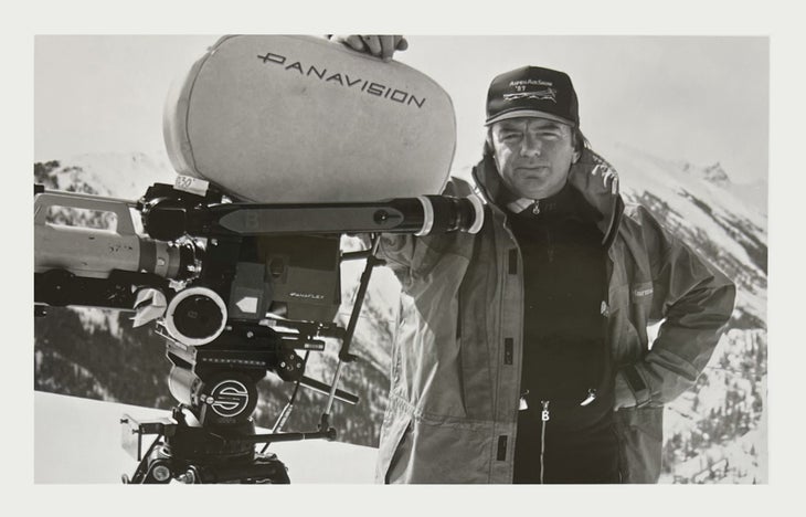 Patrick Hasburgh on the set of Aspen Extreme