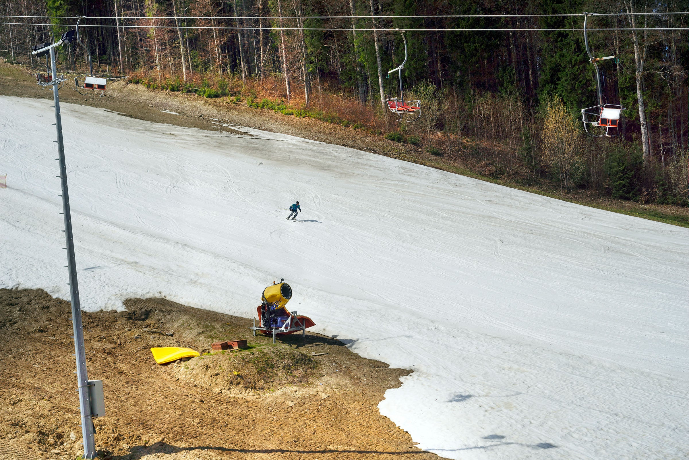 melted ski slope