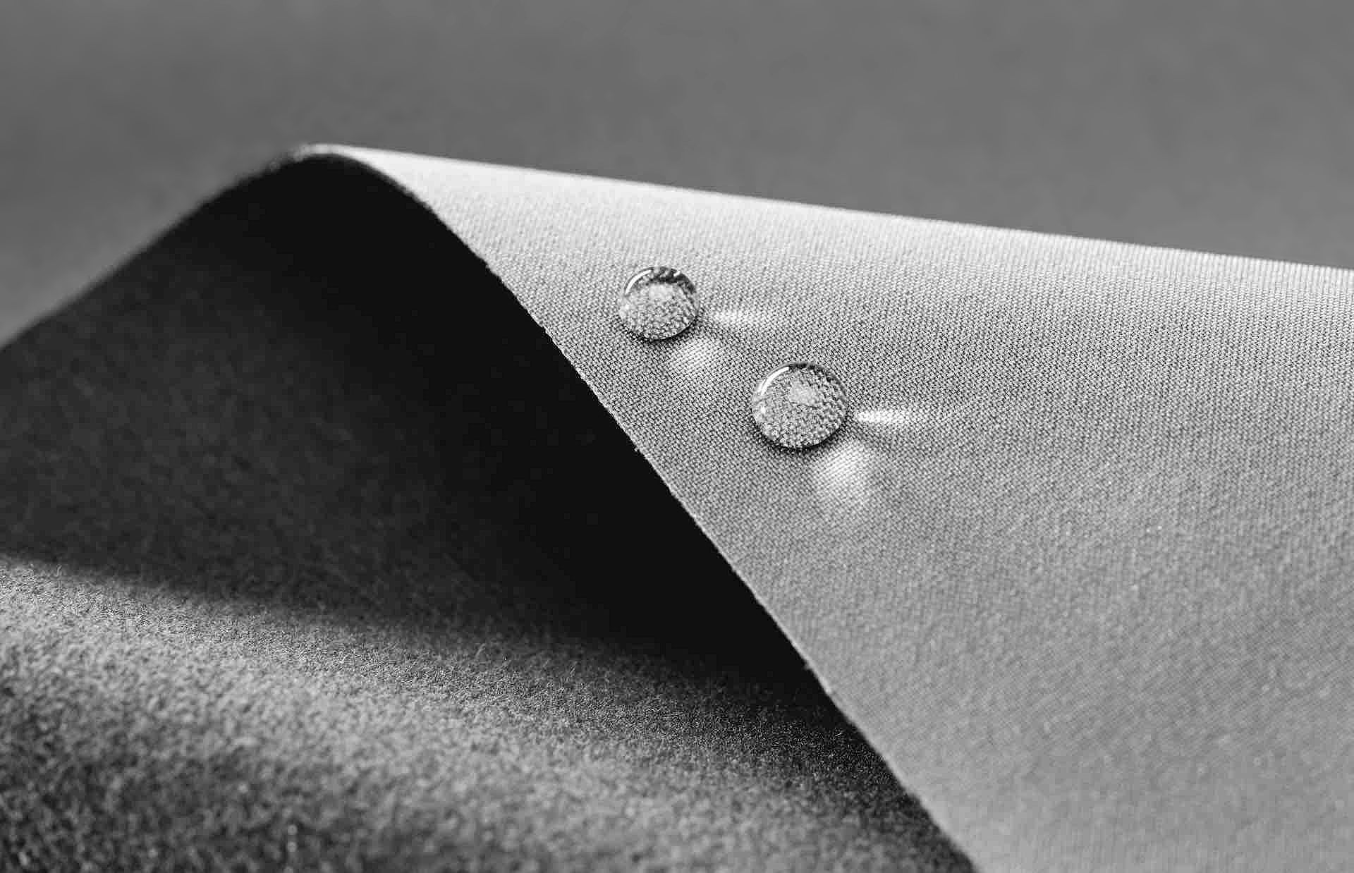 Polartec Fabric with water droplets