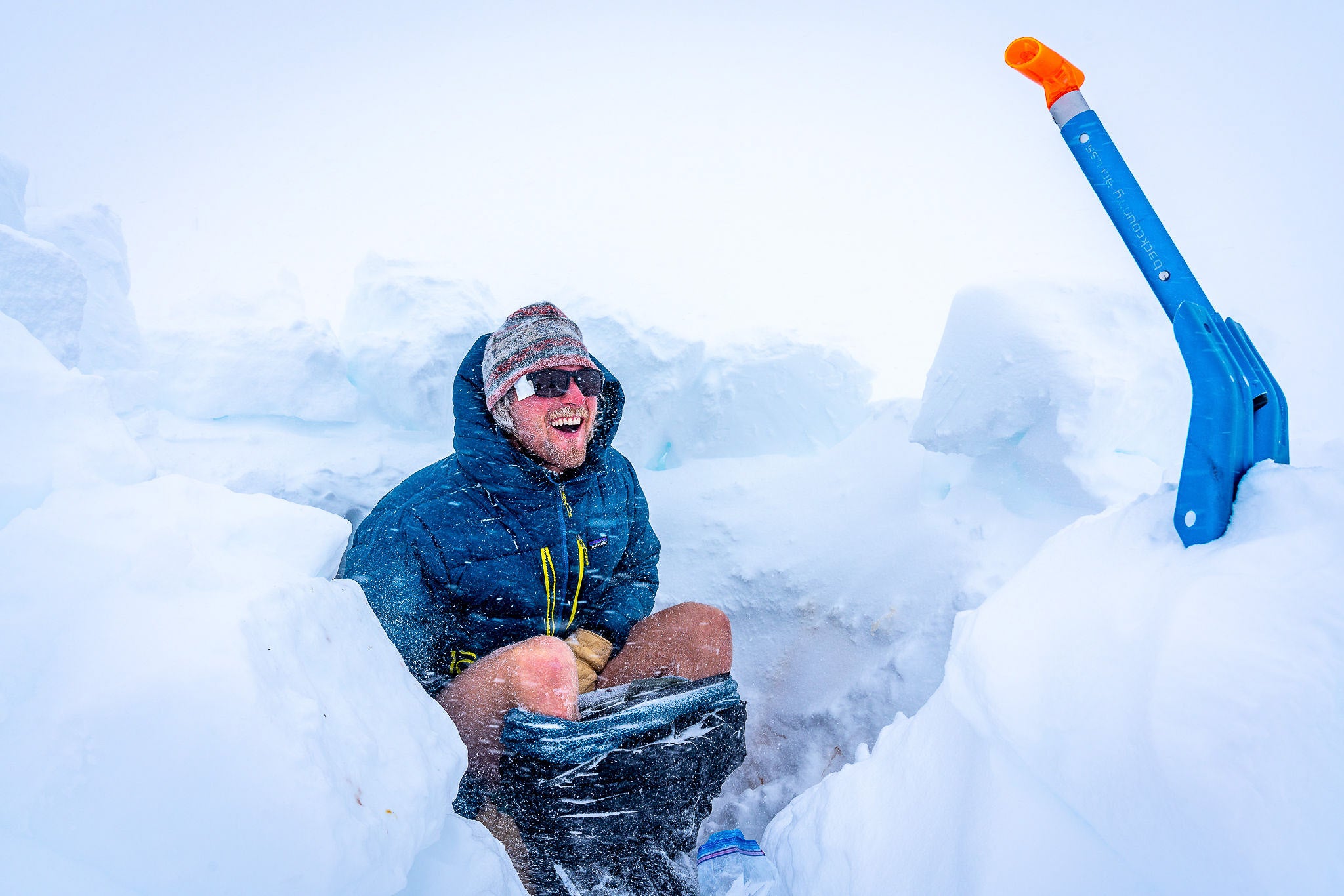 Joey Sackett pooping on Denali