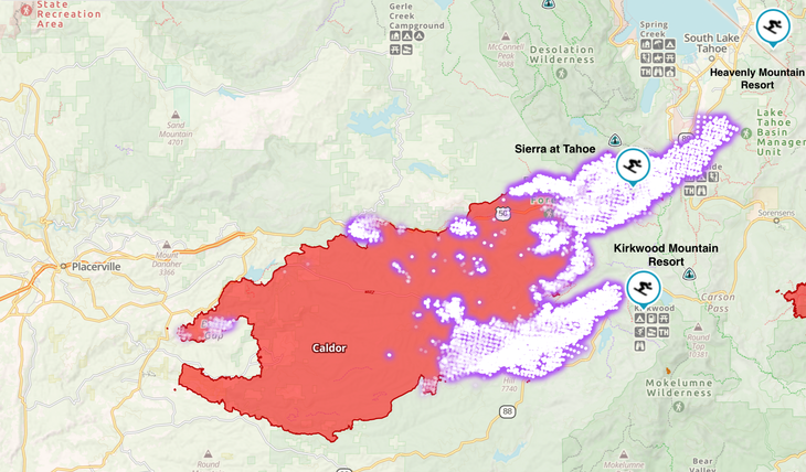 Gaia Fire Map Labeled