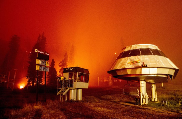 Caldron Fire, Sierra-at-Tahoe
