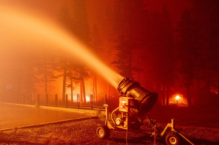 Caldron Fire, Sierra-at-Tahoe