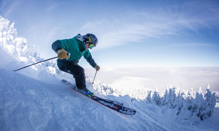 Skier at Killington ski resort