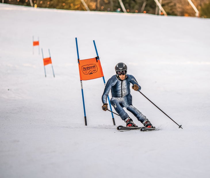 Luke Pfeifle skiing