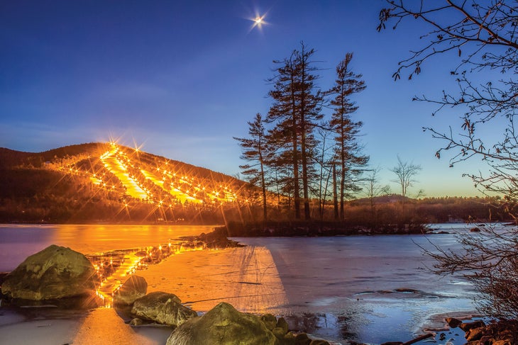 Shawnee Peak at Night