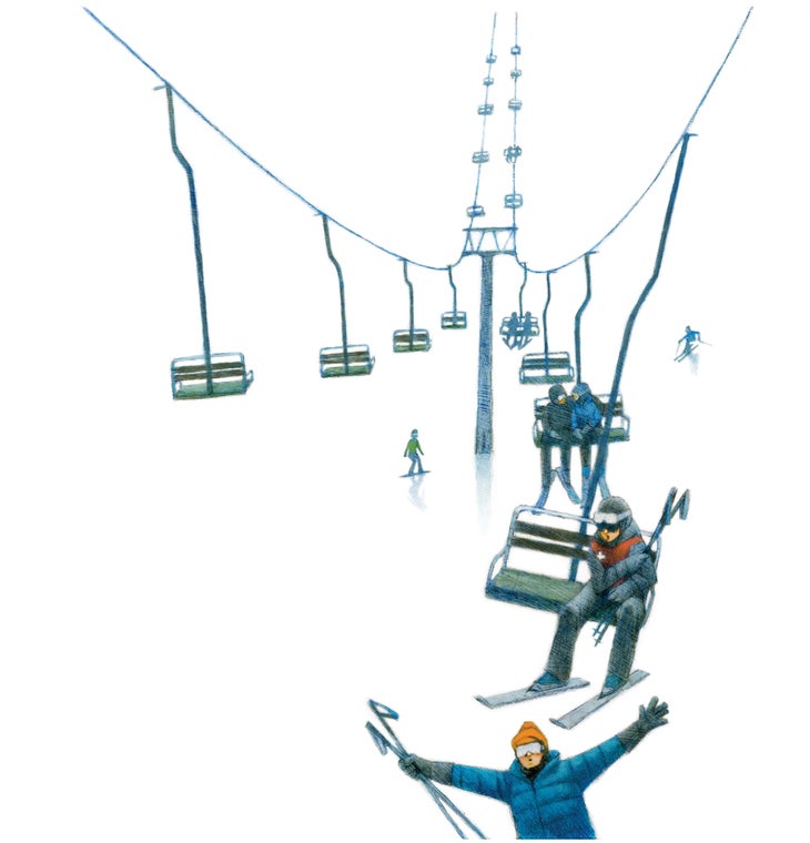 Ski Patrol feature lift jumper