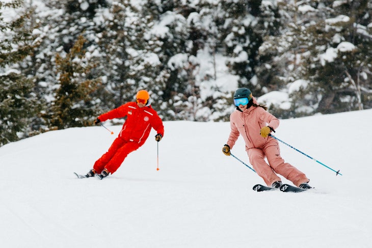 Skier on 22/23 Volkl Kendo 88 in Sun Valley