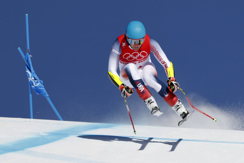 Ryan Cochran-Siegle of Team United States wins the silver medal in Men's super-G.