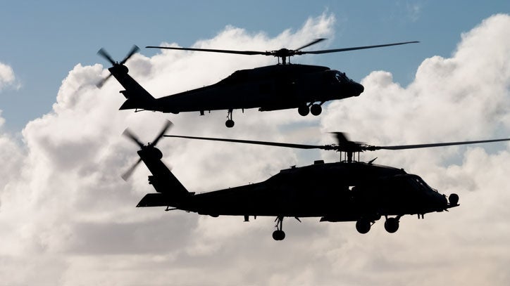 Blackhawk helicopters
