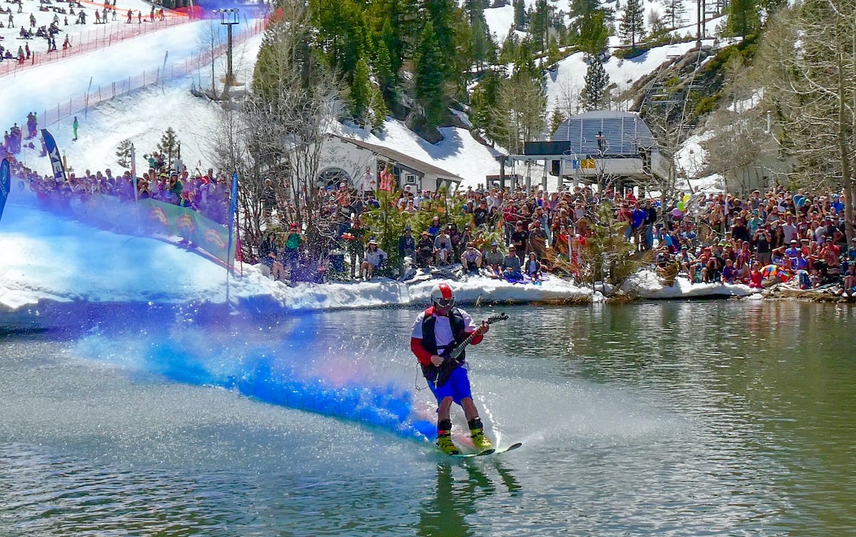 Palisades Tahoe Cushing Crossing pond skim
