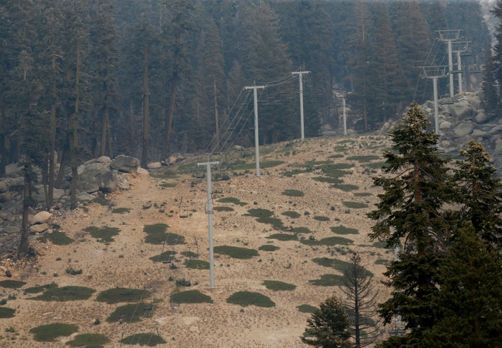 Sierra at Tahoe lift damage