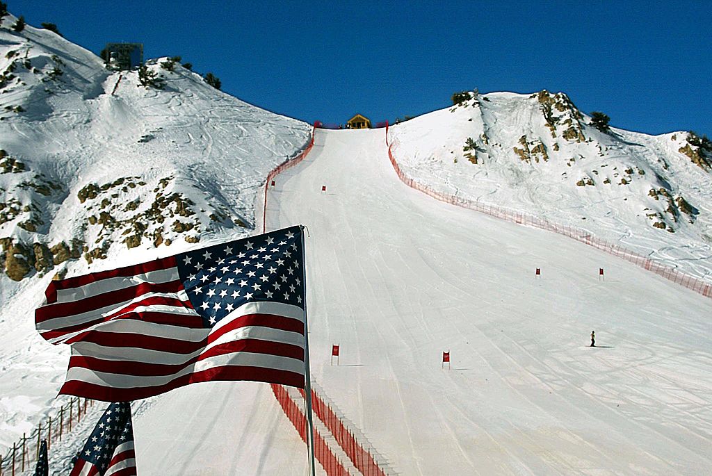 2022 Olympic Downhill Ski Course at Snowbasin, Utah