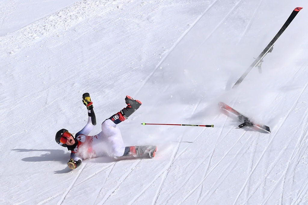 American ski racer Nina O'Brien Olympic crash