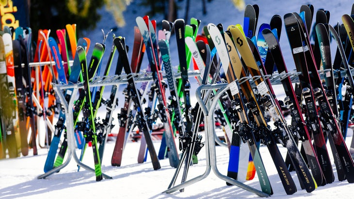 skis from the 2023 ski test