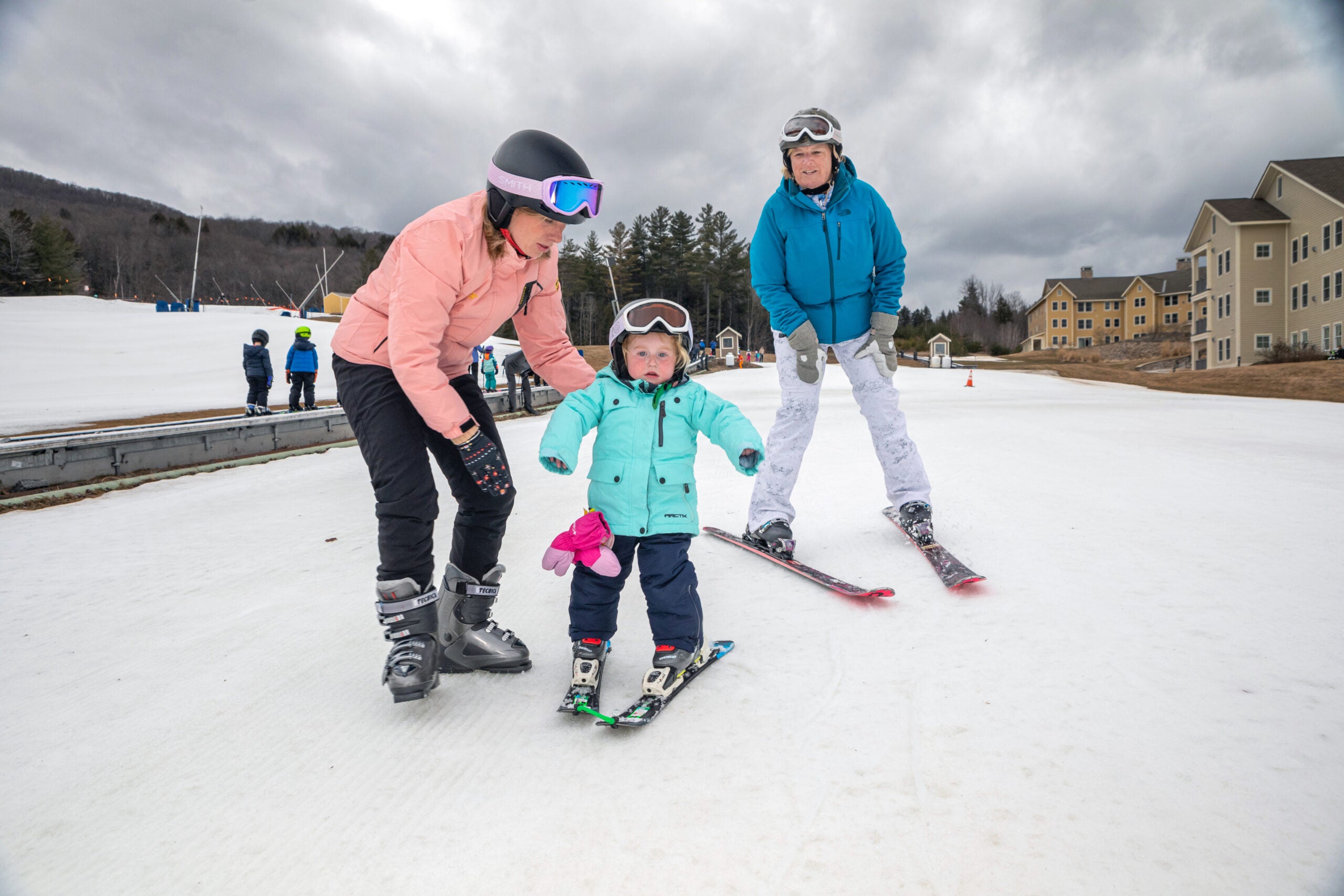 Okemo family skiing