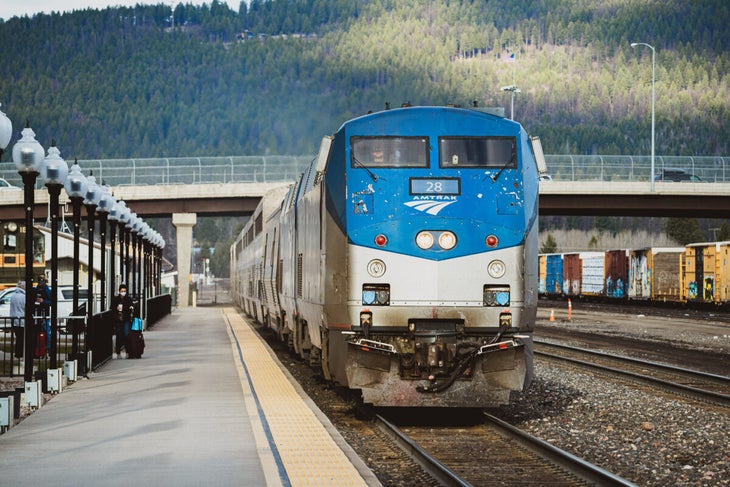 Amtrak train, Whitefish Montana
