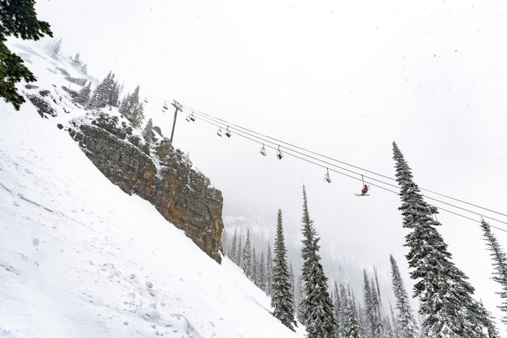 Chairlift at Whitefish Mountain