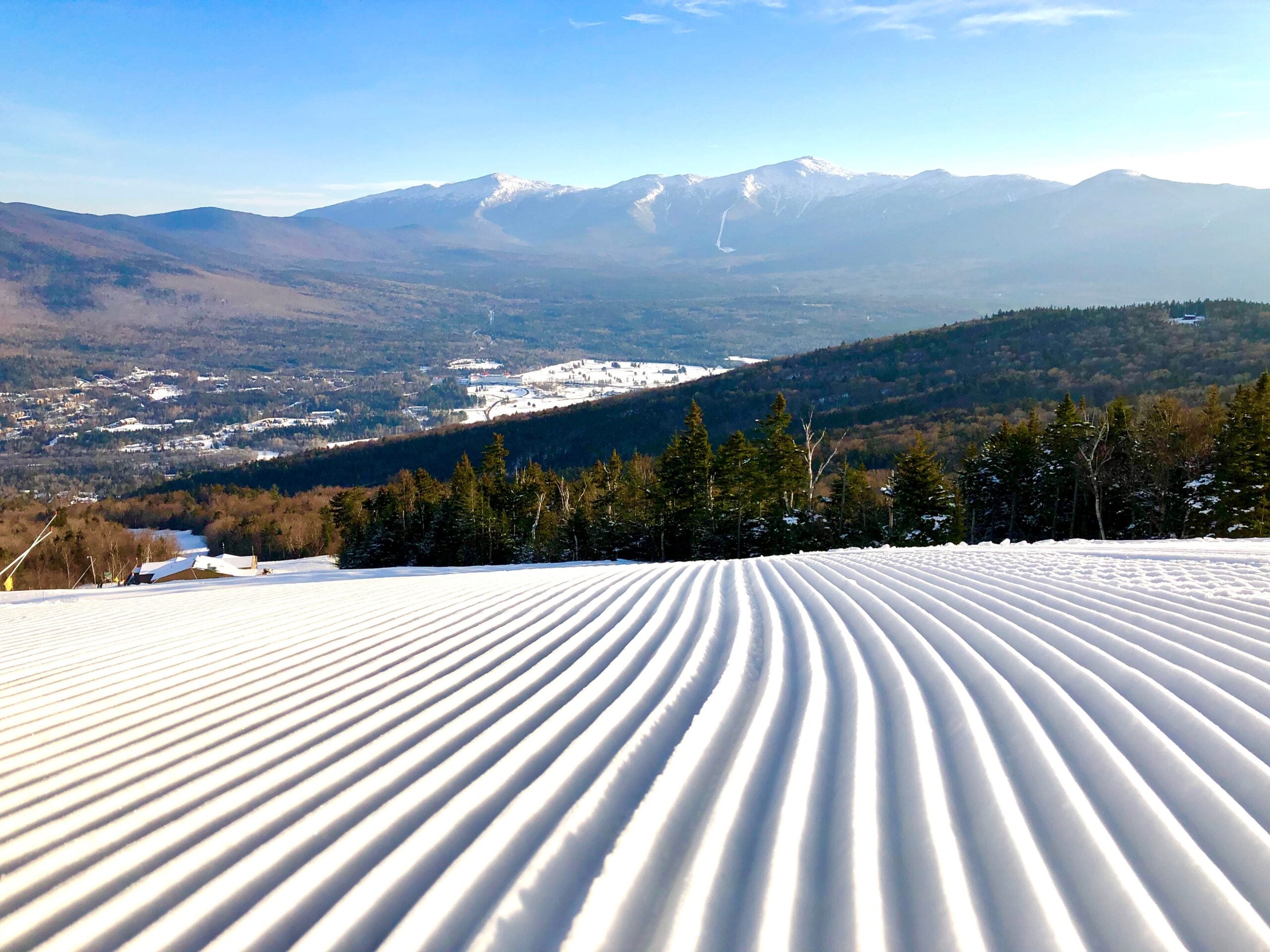 Nicely groomed trail at Bretton Woods