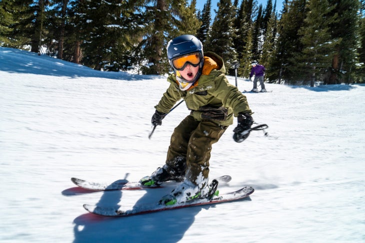 Kid skier at Copper Mountain