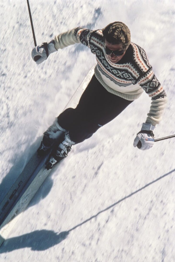 Stein Eriksen on skis