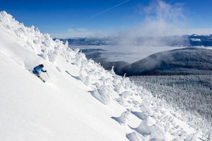 Downhill skiing at Big White Ski Resort